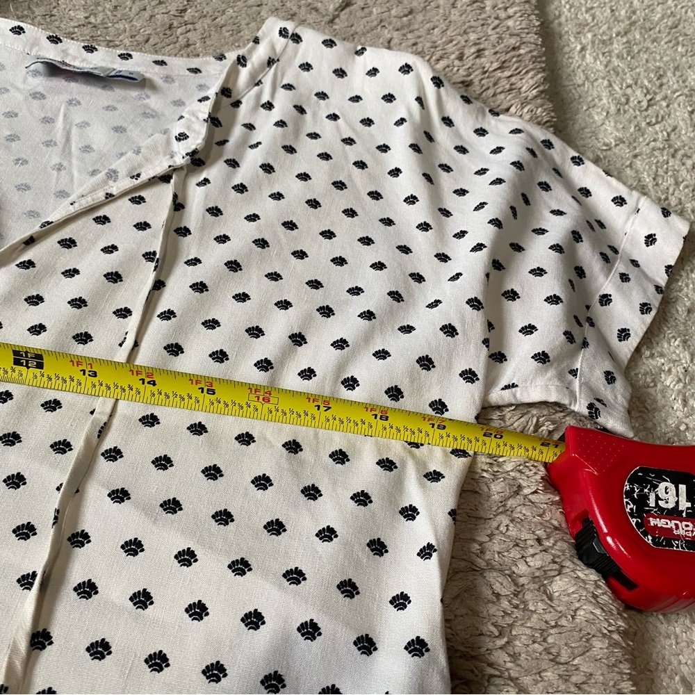 Women’s Vineyard Vines Linen blend tassel mini Dress preppy White Black size 6 - Picture 6 of 8